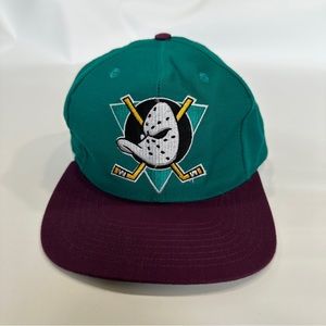 Vintage Green Disney Mighty Ducks Spell out Snapback Hat